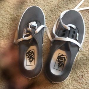 Gray old school vans